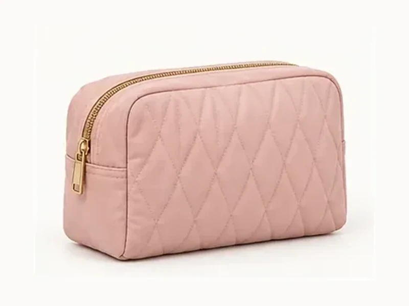 custom quilted cosmetic bag