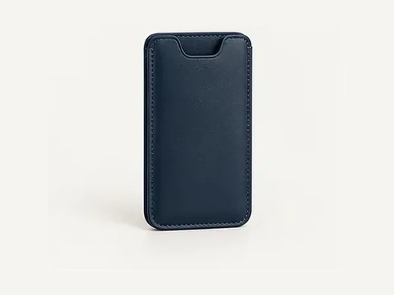custom leather phone pouch