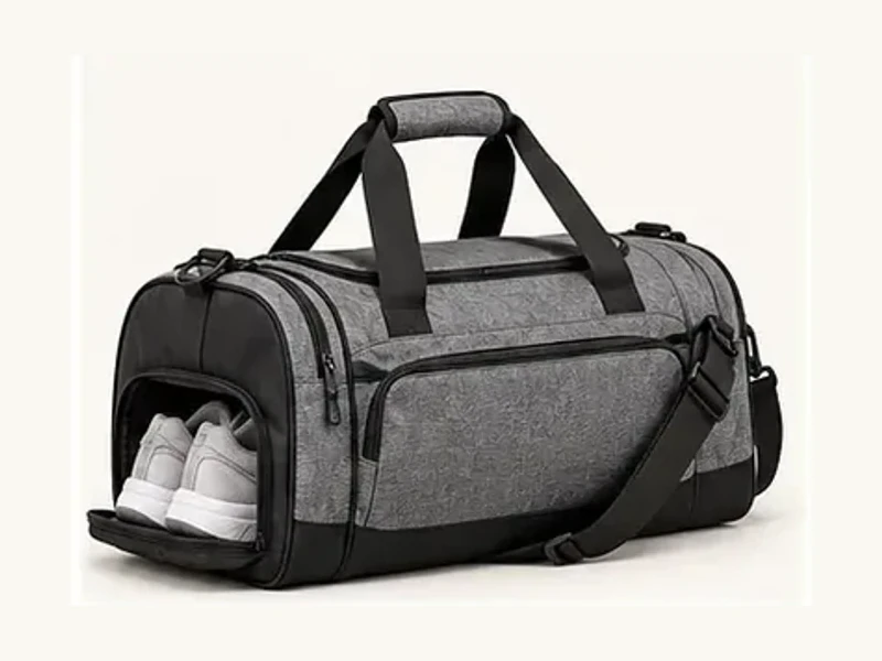 custom shoe-compartment gym bag